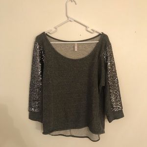 Target sequin sleeve sweater